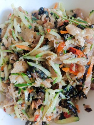 凉拌黄瓜羊肉卷的做法步调：7