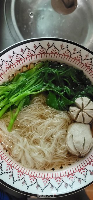 肉丸陈虾煮里线的做法步调：7