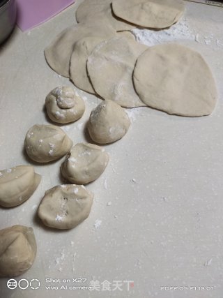 肉终虾仁死煎包的做法步调：7