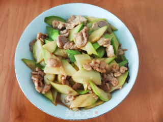 西葫芦炒肉片的做法步调：8