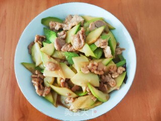 西葫芦炒肉片的做法步调：10