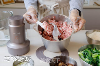 喷鼻菇油菜肉包子的做法步调：5