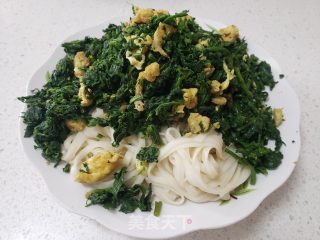 荠荠菜鸡蛋捞里的做法步调：5