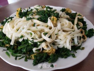 荠荠菜鸡蛋捞里的做法步调：6