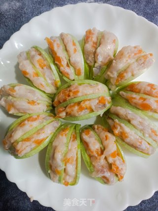 西葫芦蒸虾滑的做法步调：7
