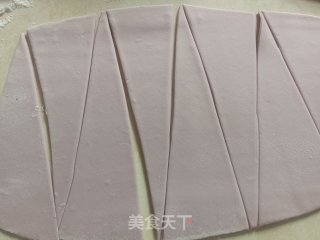 紫薯牛角包的做法步调：6