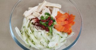 凉拌腐竹的做法步调：1