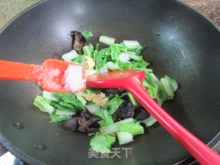 乌木耳鸡蛋炒毛毛菜的做法步调：9
