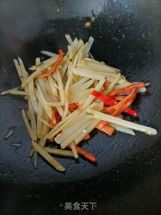 酸辣土豆丝的做法步调：9