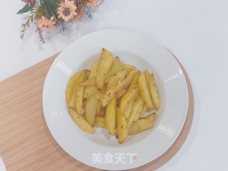 氛围炸锅烤薯角的做法步调：9