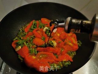 番茄鸡蛋炒豇豆的做法步调：7