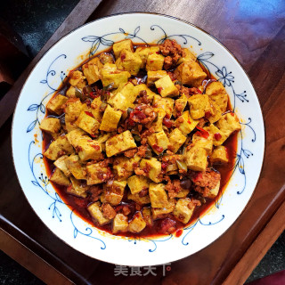 麻婆绿豆豆腐的做法步调：11