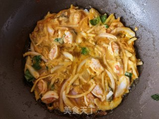 时蔬虾仁泡菜饼的做法步调：10