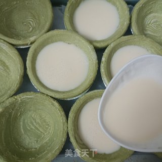 抹茶蛋挞的做法步调：7