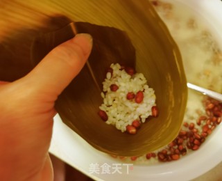 白枣白豆糯米粽子的做法步调：5