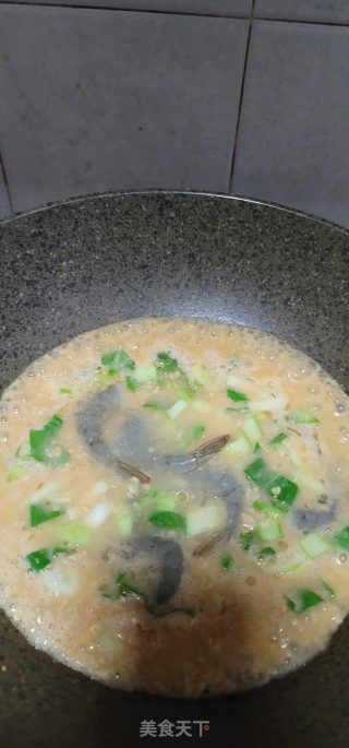 虾仁青菜燕麦粥的做法步调：9