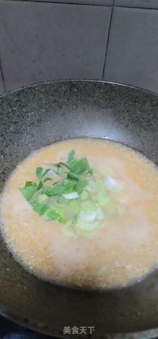 虾仁青菜燕麦粥的做法步调：8