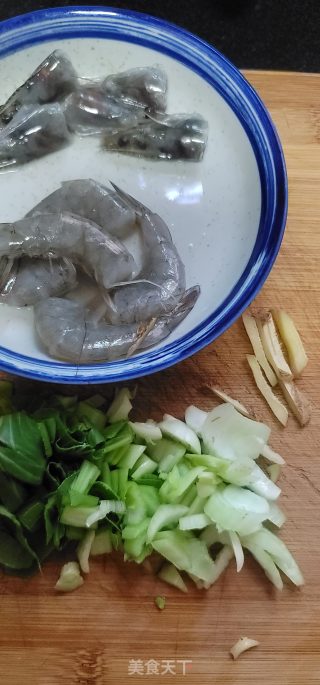 虾仁青菜燕麦粥的做法步调：4