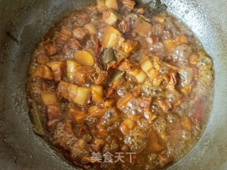 啤酒炖五花肉的做法步调：17