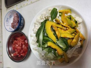 西白柿烧花菜的做法步调：1