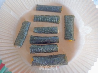 海苔虾滑卷的做法步调：10