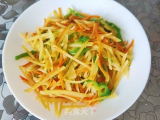 素炒三丝的做法步调：9