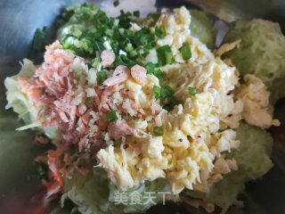 西葫芦鸡蛋蒸饺的做法步调：8