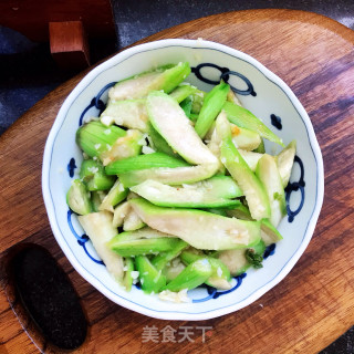 核桃油炒丝瓜的做法步调：8