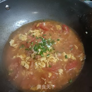 西白柿炒蛋的做法步调：12