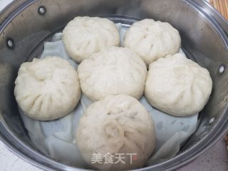油豆角馅包子的做法步调：16