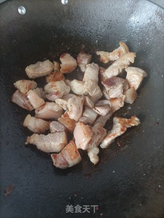 豆角五花肉焖里的做法步调：5