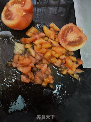 番茄肉酱拌里的做法步调：2