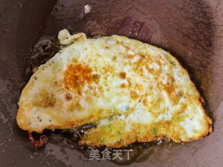 煎蛋炒空心菜梗的做法步调：3