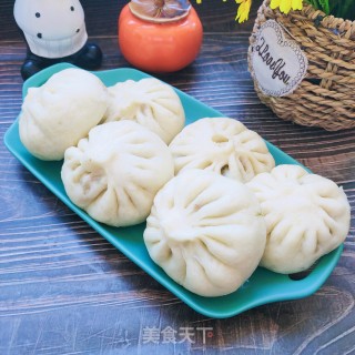 豆腐苦蓝素馅包子的做法步调：14