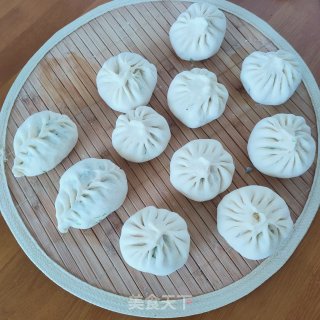 豆腐苦蓝素馅包子的做法步调：12