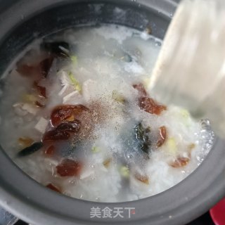 京彩肥肉粥的做法步调：15