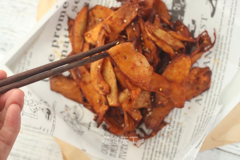 氛围炸锅版麻辣杏鲍菇的做法