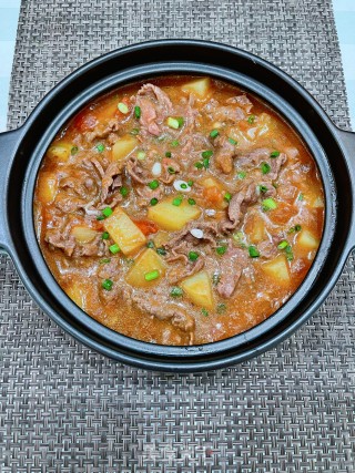 番茄土豆牛肉煲的做法步调：14
