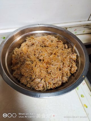 肉终粉丝饼的做法步调：6