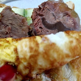 牛肉黄瓜三明治的做法步调：8
