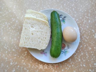 黄瓜鸡蛋三明治的做法步调：1