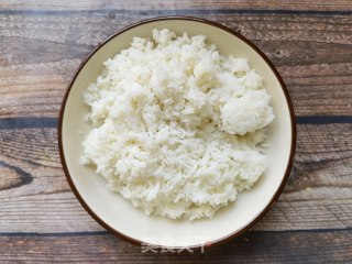 鸡蛋喷鼻葱炒饭的做法步调：1