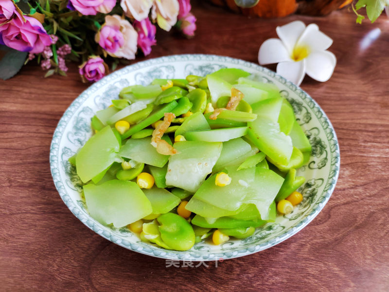 蒲瓜烧蚕豆的做法