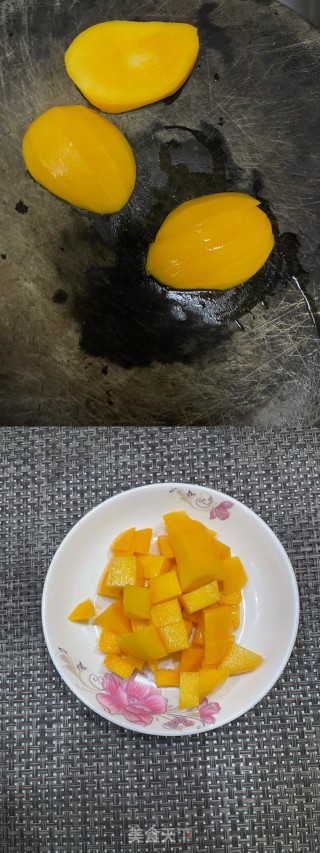 芒果布丁的做法步调：1