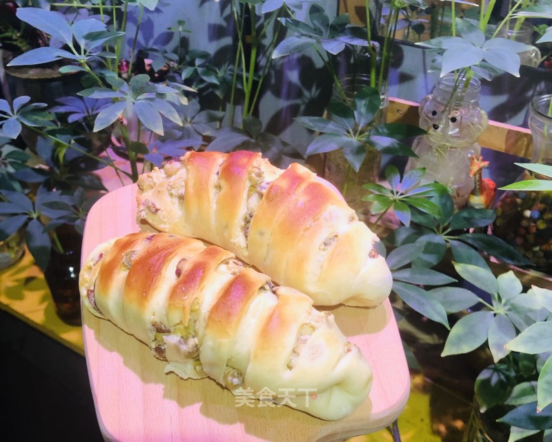 蜜豆里包的做法