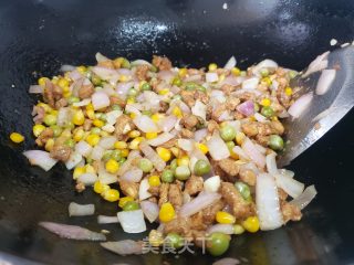 豌豆玉米粒炒鸡丁的做法步调：5