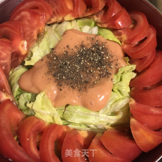 金枪鱼蔬菜沙推的做法步调：5