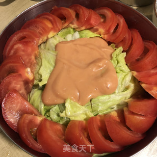 金枪鱼蔬菜沙推的做法步调：4