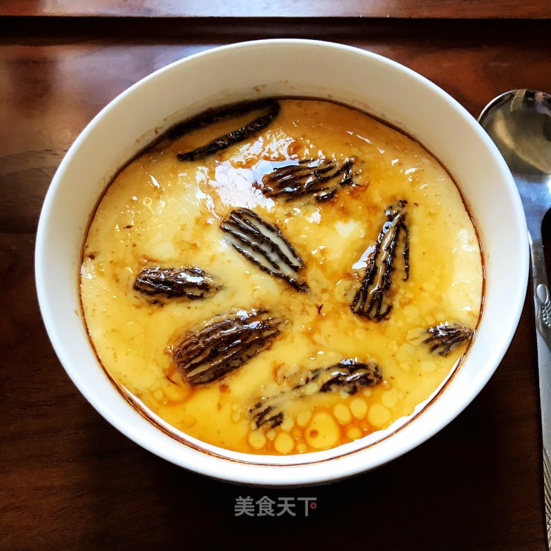 羊肚菌火蒸蛋的做法