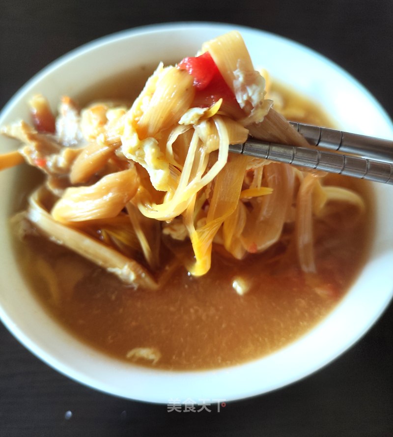 黄花菜西白柿肉片汤的做法